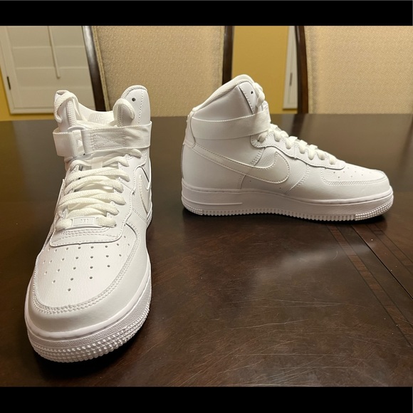 New Nike Air Force 1 White High Sneaker Shoes Size US 7 - Picture 6 of 12